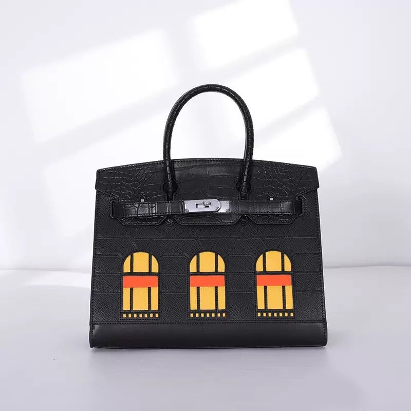 Fashionable Classic Style High-End Crocodile Pattern Niche House Platinum Bag Single Shoulder Crossbody Women'S Large Capacity Bag