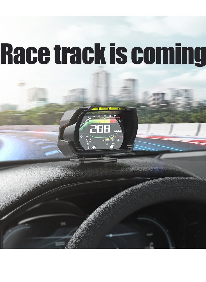 Generic A580 GPS+OBD2 Smart Car HUD Head Up Display, Digital Speed Voltage Auto Gauge, Oil Water Temp RPM Turbo Gauge  - Image 4