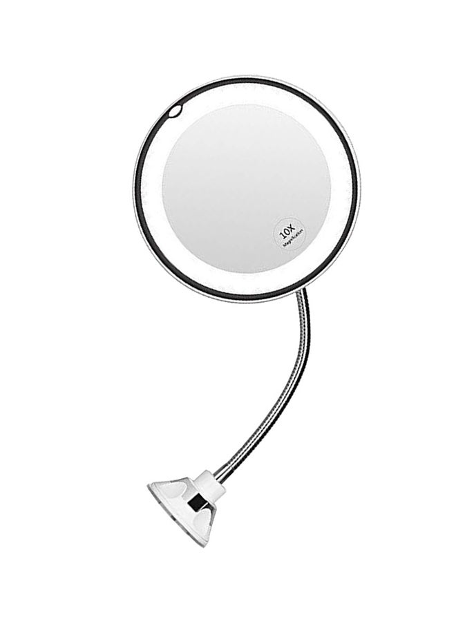 Makeup Mirror With LED Light Silver