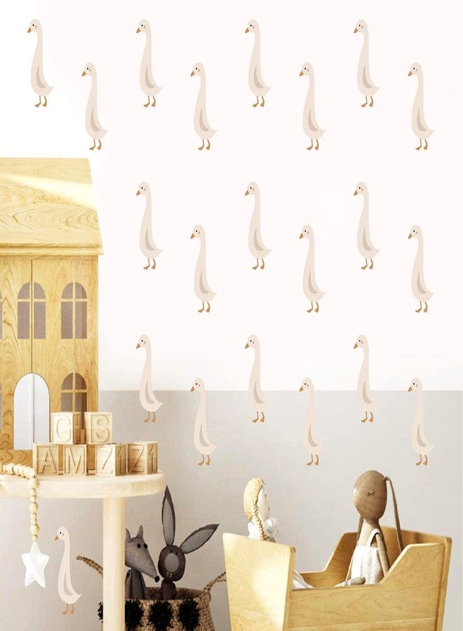 THEYGE Cute Geese Wall Stickers Peel and Stick Goose Decals Funny Animal Stickers Duck Decals for Wall Removable Boho Neutral Stickers Small Duck Decal for Nursery Bedroom Kids Room Decor - Image 2