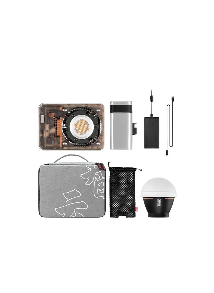 ZHIYUN MOLUS X60 RGB COB Light Combo - Silver - Image 1