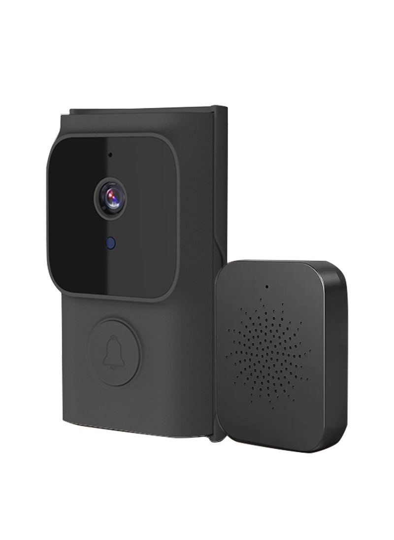 Sharpdo Wireless Smart Doorbell Camera, 720P Video Resolutions, HD Live Image, AI Human Detection, Instant Alert, Two- Way Audio, Night Vision（Black） - Image 1