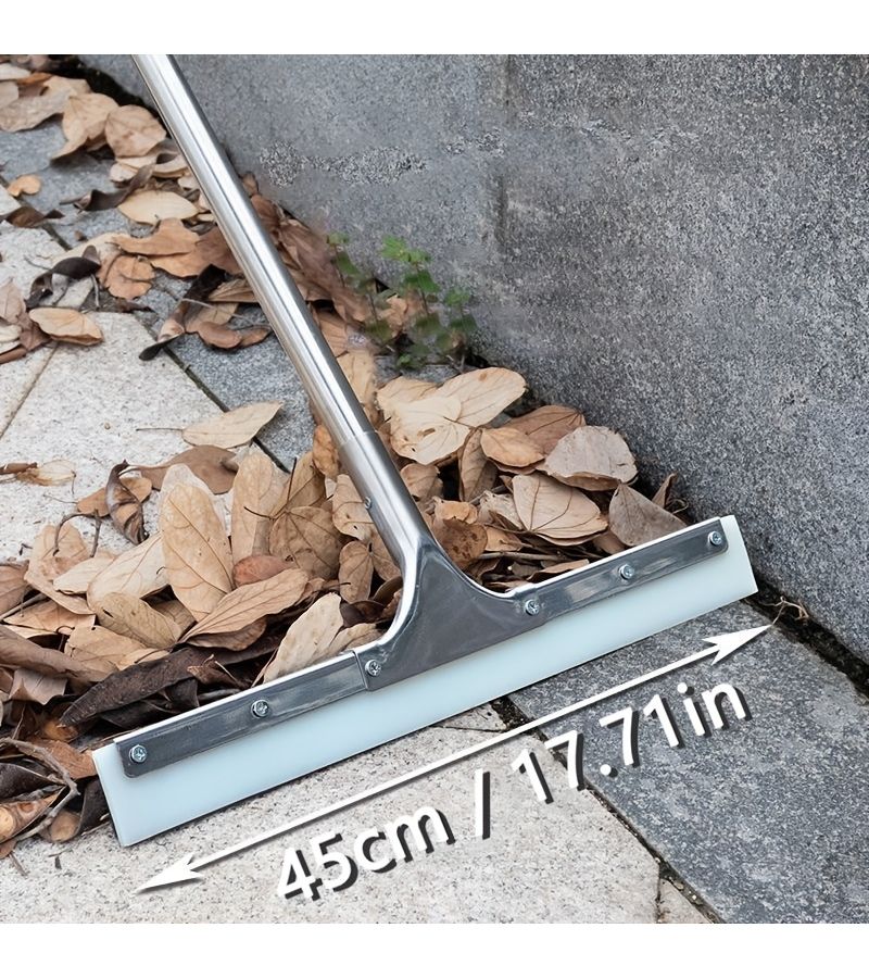 21.65 Inch Stainless Steel Outdoor Floor Wiper Broom Large Detachable Scratch Resistant - Image 5