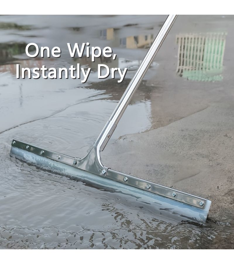 21.65 Inch Stainless Steel Outdoor Floor Wiper Broom Large Detachable Scratch Resistant - Image 4