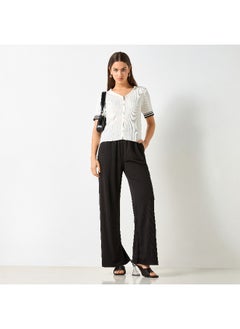 2Xtremz 2Xtremz Ribbed Zip Through Top with Short Sleeves  - Image 1
