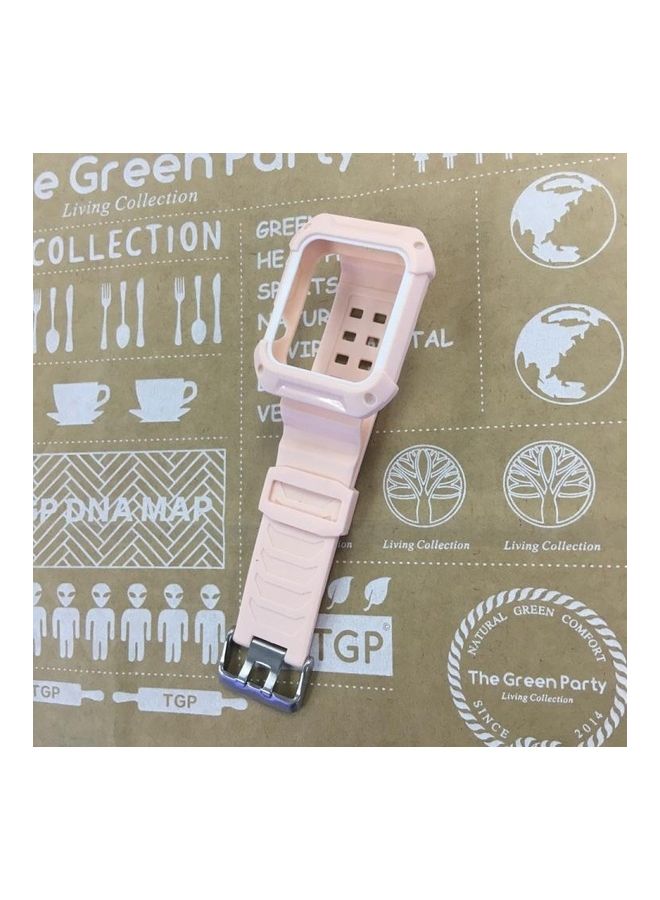 نيبمينينت سوار بديل لساعة أبل الذكية من السلسلة 1/2/3 وردي - Image 4