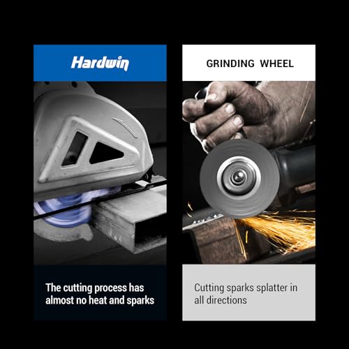 HARDWIN 7-1/4 Inch Metal Cutting Circular Saw Blade - 48T Cermet Carbide, Replace for Diablo D0748CF, for Rebar, Angle Iron, Pipes, 5/8" Arbor, Low-Heat Spark-Free Thin Kerf Design - Image 3