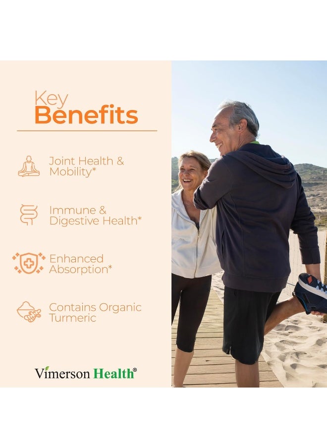Vimerson Health - Vimerson Health Turmeric Curcumin with Bioperine Joint Pain Relief - Image 1