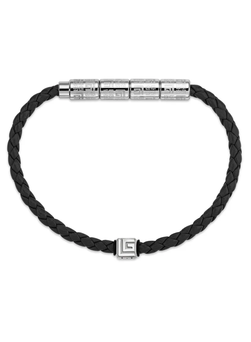 Guy Laroche Gabriel Black Leather Bracelet