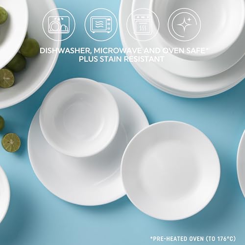 Corelle Winter Frost White Dinner Plates Set (10-1/4-Inch, 6-Piece) - Image 3