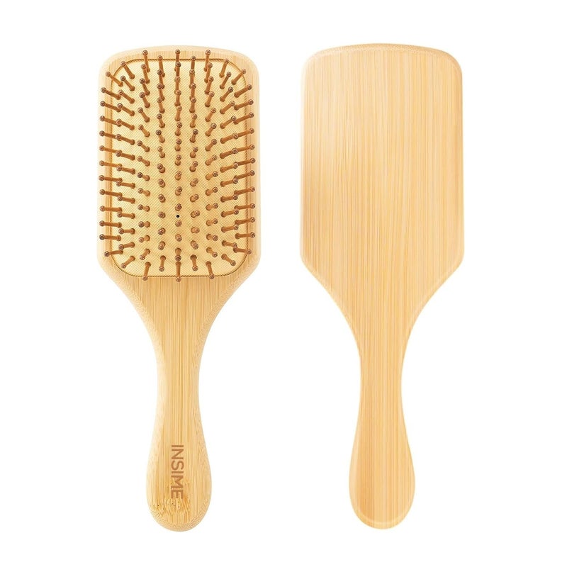 INSIME Bamboo Hair Brush With Bristles. - Image 1