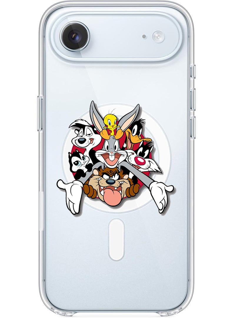 Theodor Magnetic Case for Apple iPhone 17 Air Compatible with MagSafe Wireless Charging, Shockproof Phone Bumper Cover - Looney Tunes - Image 1