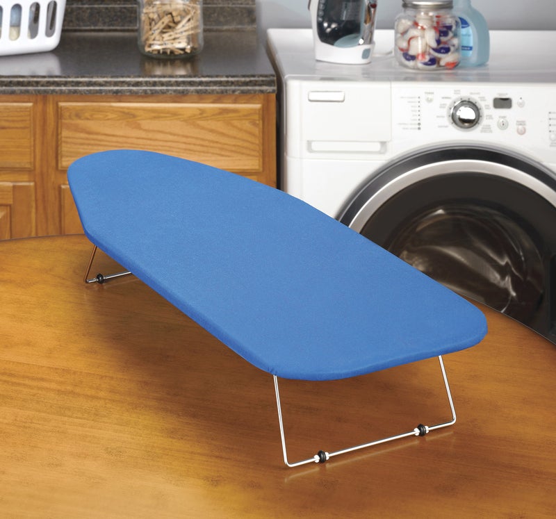 Whitmor Tabletop Ironing Board - Scorch Resistant Cover - Blue - Image 5