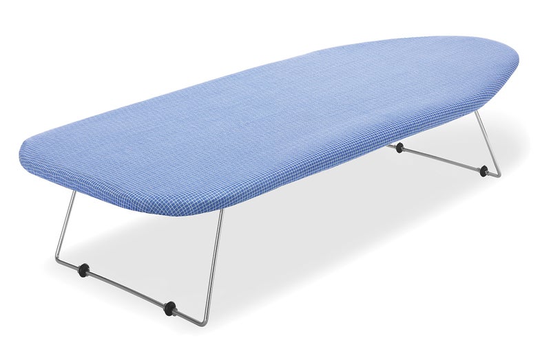 Whitmor Tabletop Ironing Board - Scorch Resistant Cover - Blue - Image 1