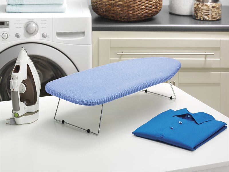 Whitmor Tabletop Ironing Board - Scorch Resistant Cover - Blue - Image 2