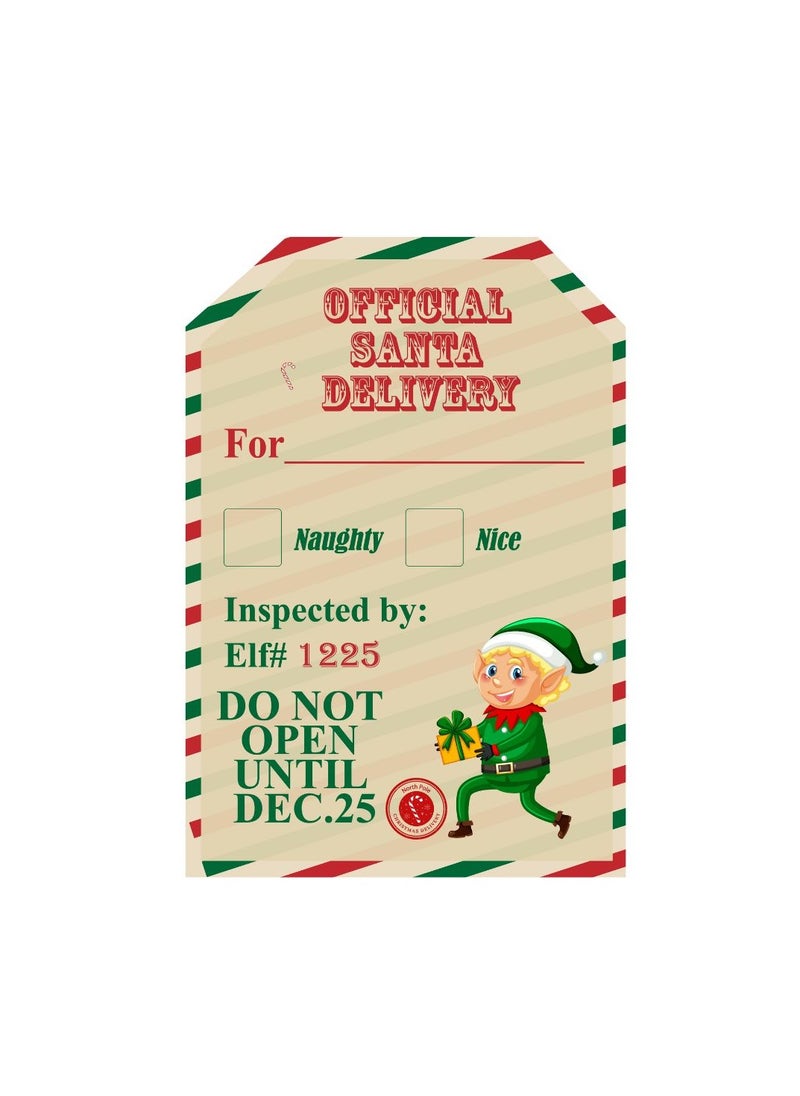 PRINTSHOP4ME Christmas Vinyl Stickers–Festive Holiday Stickers For Party Favors And Holiday Gifts-Perfect For Decorate Gifts,Wrapping  - Image 1