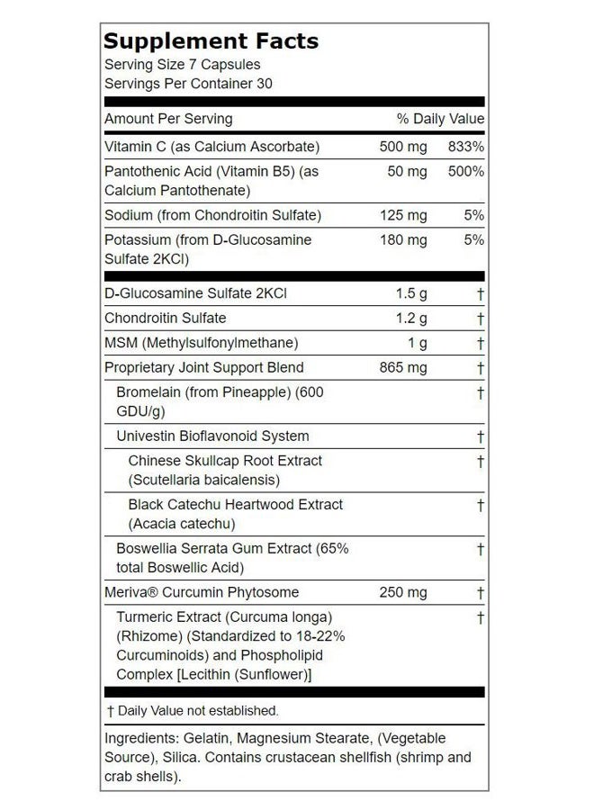 Lindberg Ultrajoint 210 Capsules - A Comprehensive, Triple-Action Joint Formula (99-235) - Image 2