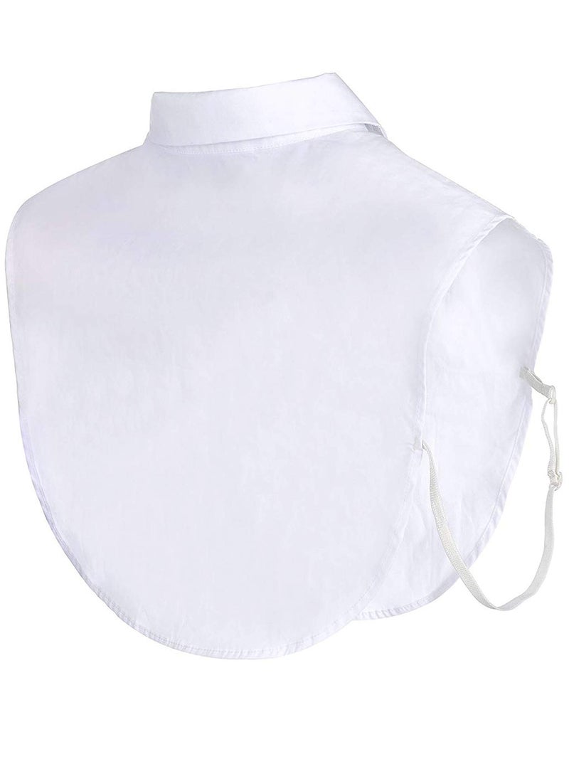 Tatuo 2 Pieces Fake Collar Detachable Collar for Women Shirts Dickey Half False Blouse Dickey(Large,Black, White) - Image 4