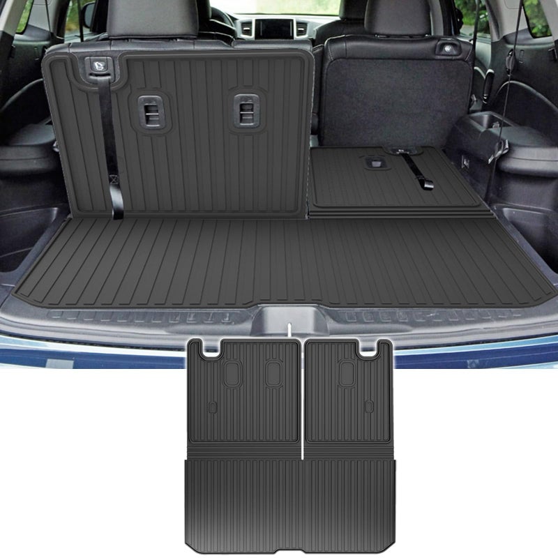 Original Cargo Mat Backrest Mat Fit for Honda Pilot 20162022 Cargo Liner with Backrest Mat Behind 3rd Row Back Seat Protector All Weather Protection Trunk Mat with Back Seat Cover Accessories