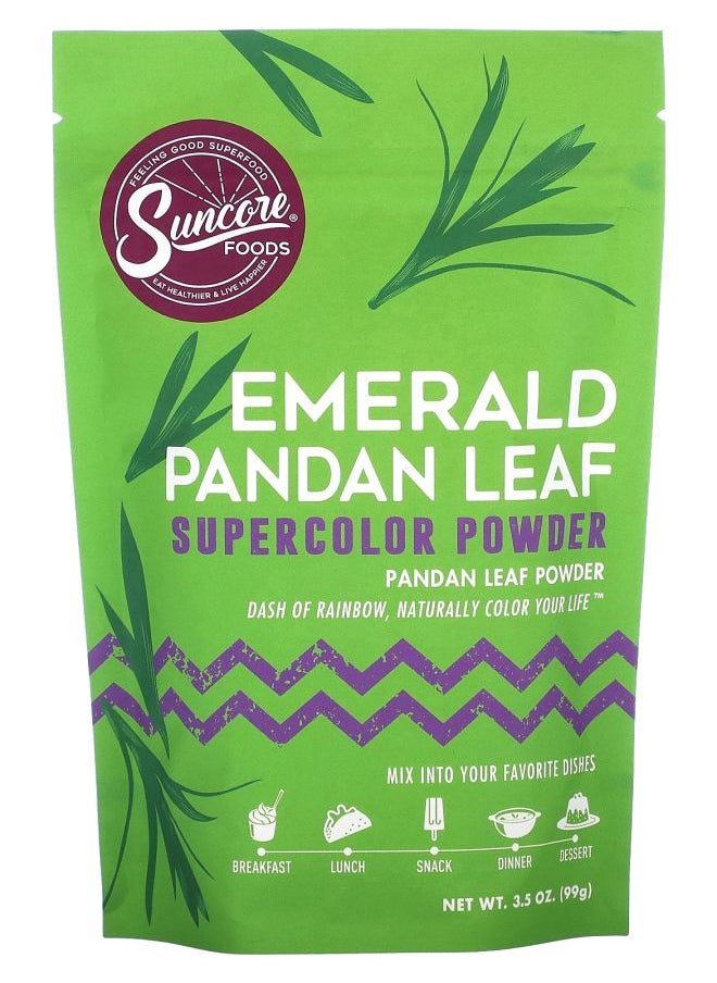 Suncore Emerald Pandan Leaf Supercolor Powder 3.5 oz (99 g) 