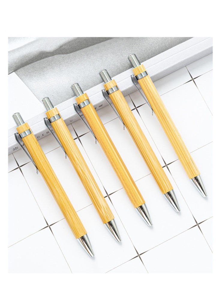 Joybos Ballpoint Pen Vintage Luxury Bamboo Ballpoint Pen Set,1mm Ballpoint Pen and Stylus Pen Fashionable Gift Box For Students, Teachers, Schools, and Offices - Image 5