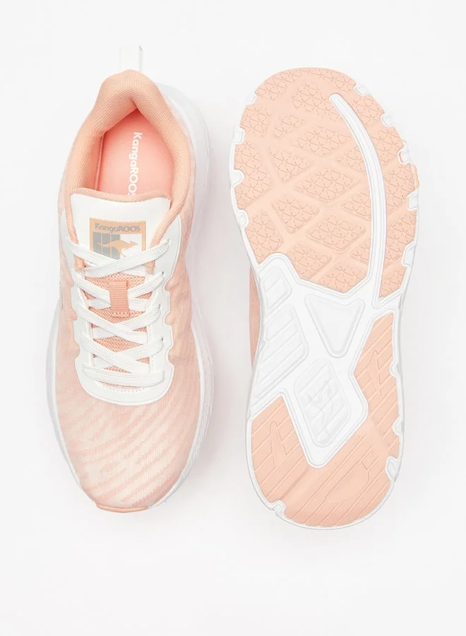 كانغاروس Womens Textured Lace-Up Sports Shoes