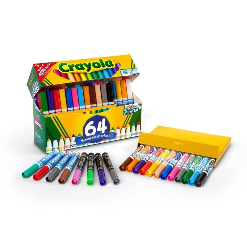 Crayola Broad Line Washable Markers Set (64 Pieces) - Image 2