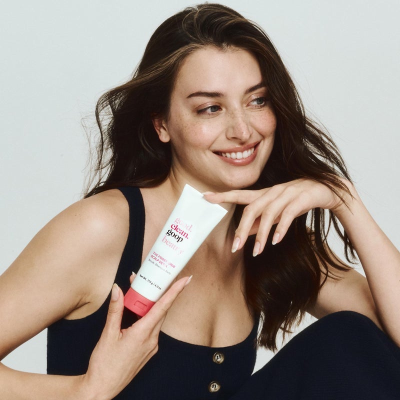 good.clean.goop beauty The Powerscrub Scalp Detox | Clarifying Shampoo to Detoxify Hair and Scalp | Salt Scrub with Vitamin E, Amino Acids & Chlorella Extract | Cruelty-Free & Vegan Shampoo | 4 Fl oz - Image 3