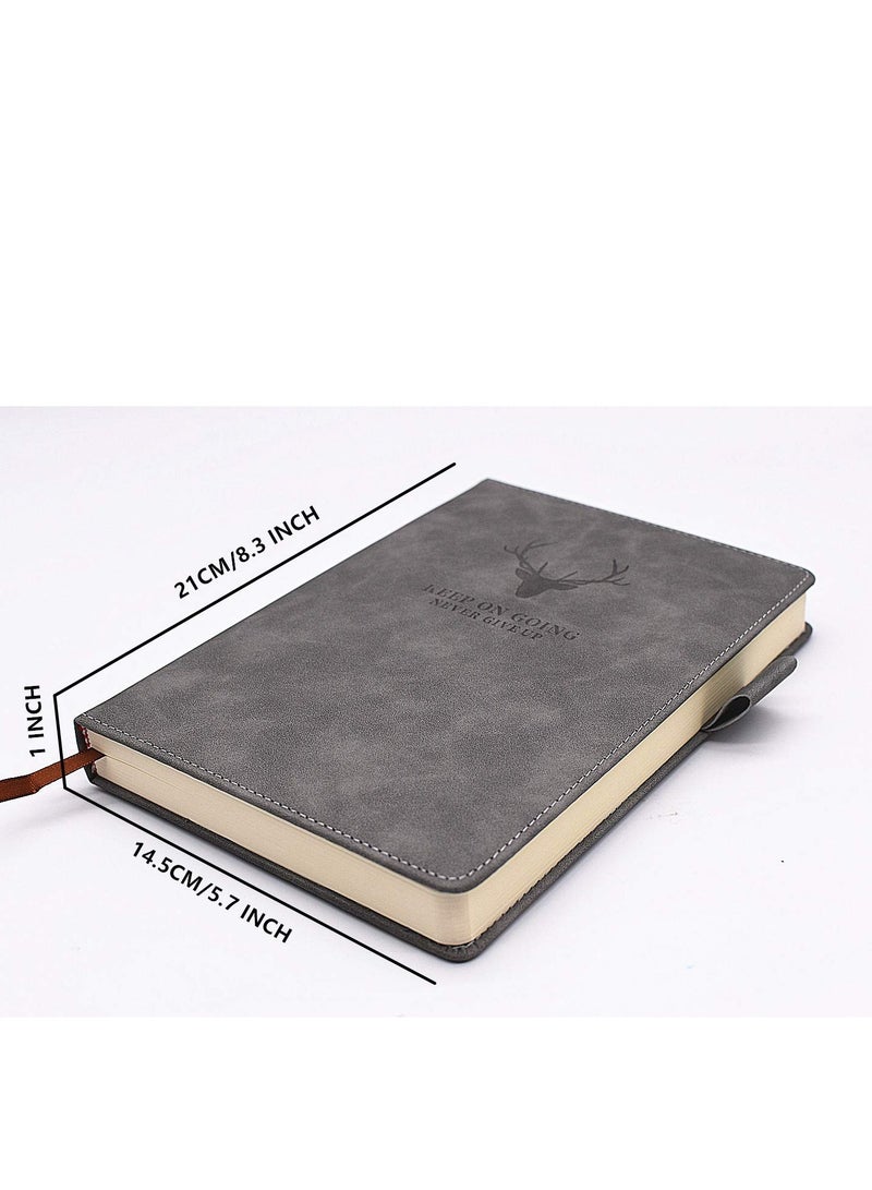 A5 Notebook Journal Hardcover Executive Diary with Premium Thick Paper, Gray - Image 3