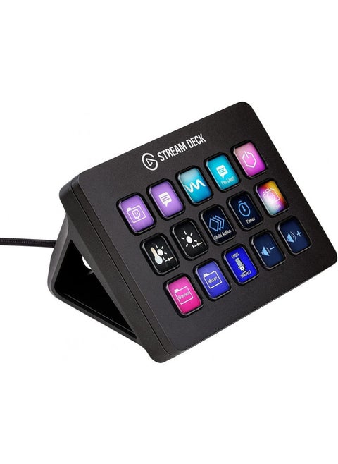 Elgato Stream Deck MK.2  Studio Controller, 15 macro keys, trigger actions in apps and software like OBS, Twitch, YouTube and more, works with Mac and PC