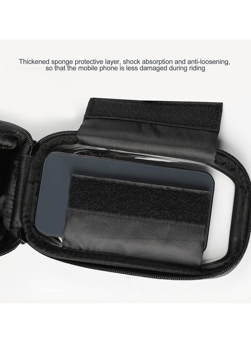 GGOOT Bike Top Tube Bag Phone | Waterproof TouchScreen Bike Front Frame Bag,Bike Phone Mount Pressure-Resistant Bike Accessories with Touch-Screen Sun-Rain Cover for Phones - Image 5