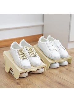 LENND Shoe Racks for Closet Space Saver - 4pcs Closet Shoe Rack Floor Shoe Rack Organizer Garage Storage Closet Shoe Racks for Bedroom - Closet Shoe Organizer Floor Organizer for Bedroom Shoe Rack  - Image 3