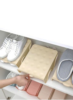 LENND Shoe Racks for Closet Space Saver - 4pcs Closet Shoe Rack Floor Shoe Rack Organizer Garage Storage Closet Shoe Racks for Bedroom - Closet Shoe Organizer Floor Organizer for Bedroom Shoe Rack  - Image 5