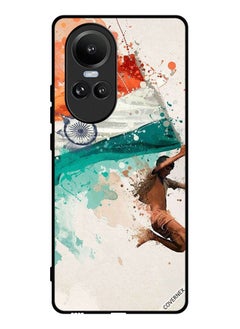 Protective Case Cover For Oppo Reno10 Holding India Flag While Flying