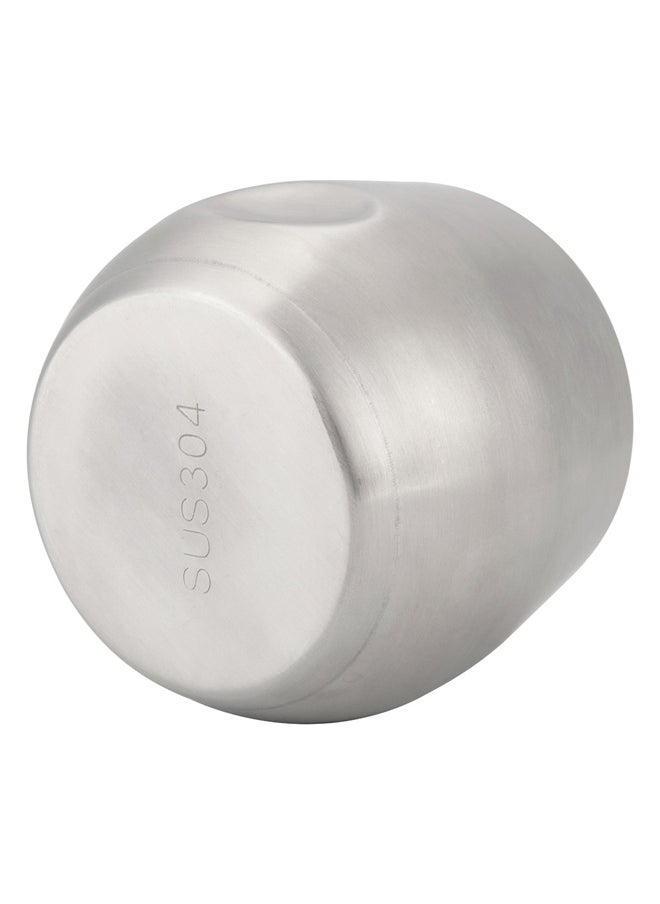 AL SANIDI Stainless steel tea and coffee mug, Coffee cup for trips and travel, Silver, 150 ml  - Image 5