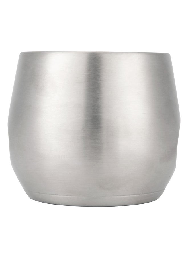 AL SANIDI Stainless steel tea and coffee mug, Coffee cup for trips and travel, Silver, 150 ml  - Image 3