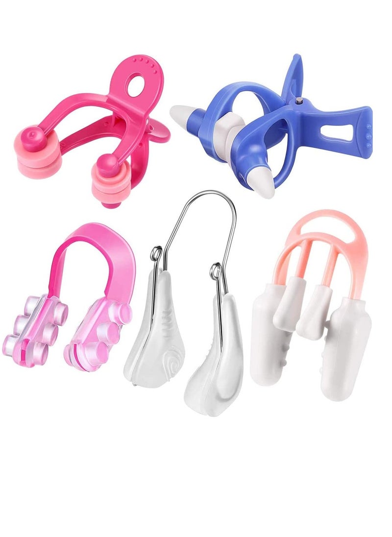 SYOSI Nose Shaper Clip Nose Up Lifting Shaping Shaper Clip Nose Shapers Silicone Clamp Clip Nose Straighteners for Natural Nose up Slimmer Lifting Shaping 5 Pieces Nose Shaper for Women  - Image 1