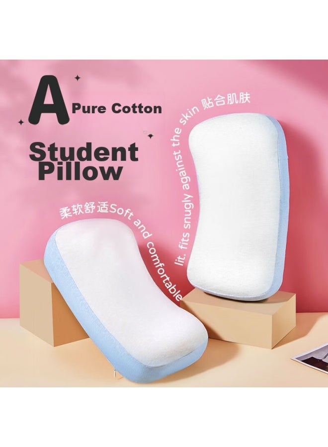 Aeromax Class A Pure Cotton Children's Pillow, Memory Foam Pillow, Student Dormitory Growth Pillow, All-season Pillow Core For Kids - Image 1