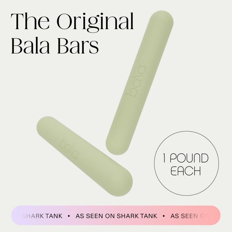 Bala Bars Dumbbell Set for Women & Men, 1lb Dumbbells (Sage) - Set of 2 Bars Designed for Walking, Strength Training, HIIT, Boxing & Aerobics - Hand Weights for Working Out at Home - Image 2