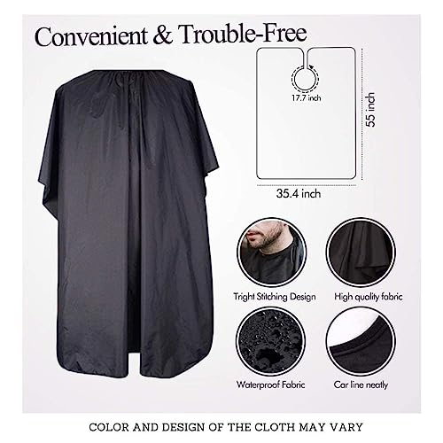 Doberyl Professional Hair Cutting Cape – Salon & Home Barber Apron for Men & Women (Black, Color May Vary) - Image 4