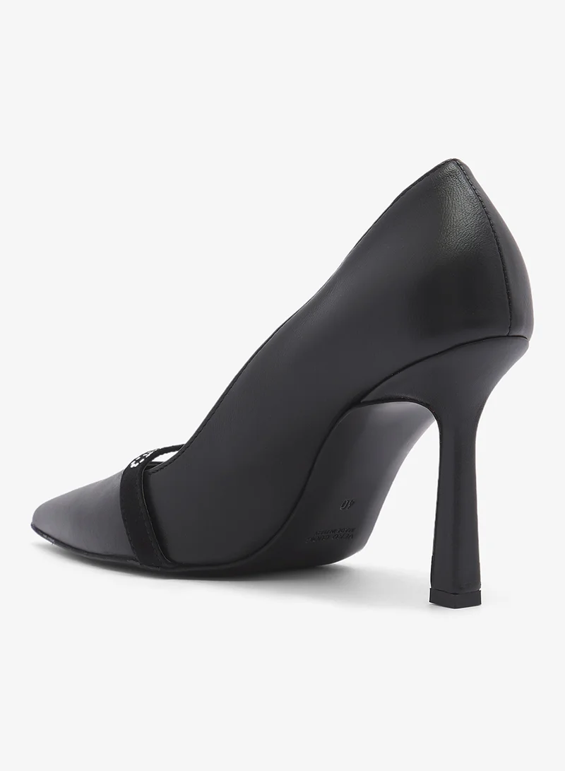 Valentino By Mario Valentino  Strappy Pointed toe mid heel Pums for Women | Best Price UAE