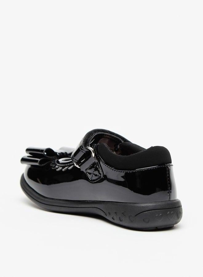 جونيورز حذاء ماري جين بفيونكة وإغلاق بشريط لاصق - Image 2
