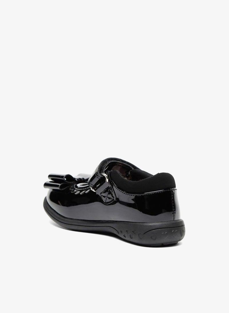 JUNIORS Bow Accent School Mary Jane Shoes With Hook And Loop Closure - Image 2