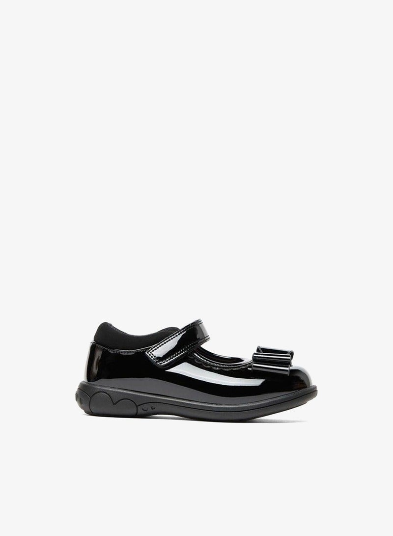 JUNIORS Bow Accent School Mary Jane Shoes With Hook And Loop Closure - Image 1