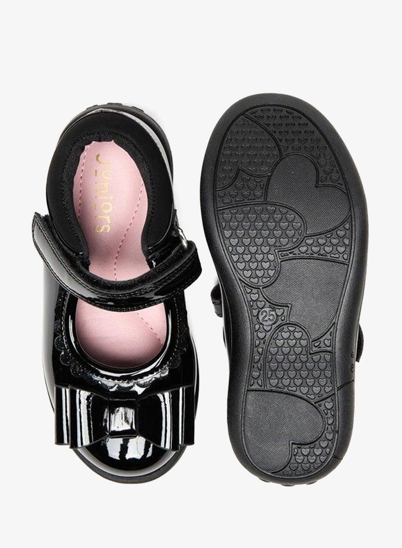 JUNIORS Bow Accent School Mary Jane Shoes With Hook And Loop Closure - Image 4