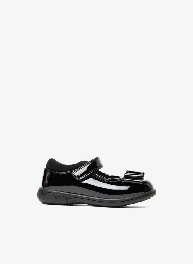 JUNIORS Bow Accent School Mary Jane Shoes With Hook And Loop Closure - Image 3