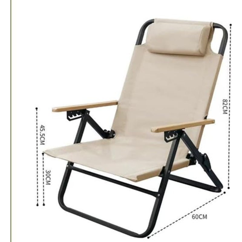 Beach Chairs Heavy Duty Balcony Foldable Outdoor Chairs Sun Lounge Recliner Chair Low Picnic Rocking Chair Camping Accessories Garden Furniture - Image 3