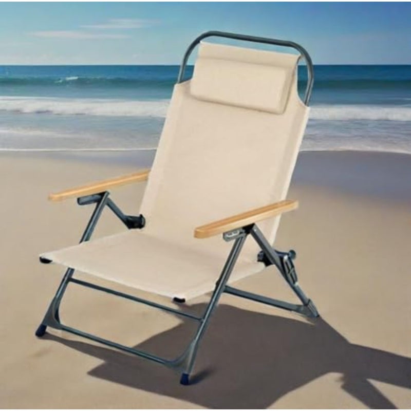 Beach Chairs Heavy Duty Balcony Foldable Outdoor Chairs Sun Lounge Recliner Chair Low Picnic Rocking Chair Camping Accessories Garden Furniture - Image 2