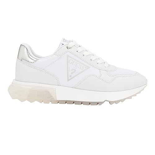 Guess Women's Melany Sneaker, White, 8 - Image 5