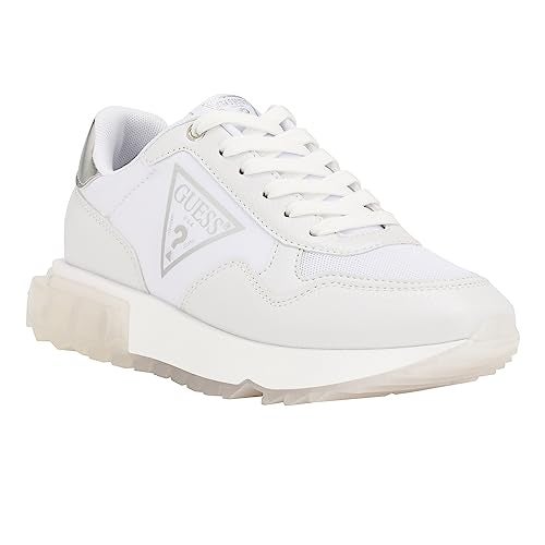Guess Women's Melany Sneaker, White, 8 - Image 1